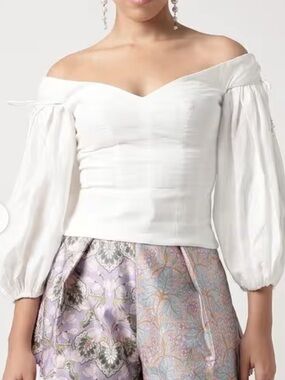 Zimmermann Postcard Linen Structured Blouse